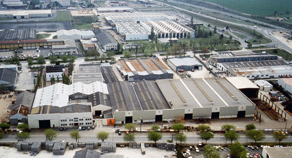 Aerial view of CEFAM S.A. Fabrications ATLAS manufacturing plant and offices